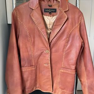 Leather Blazer- Size M